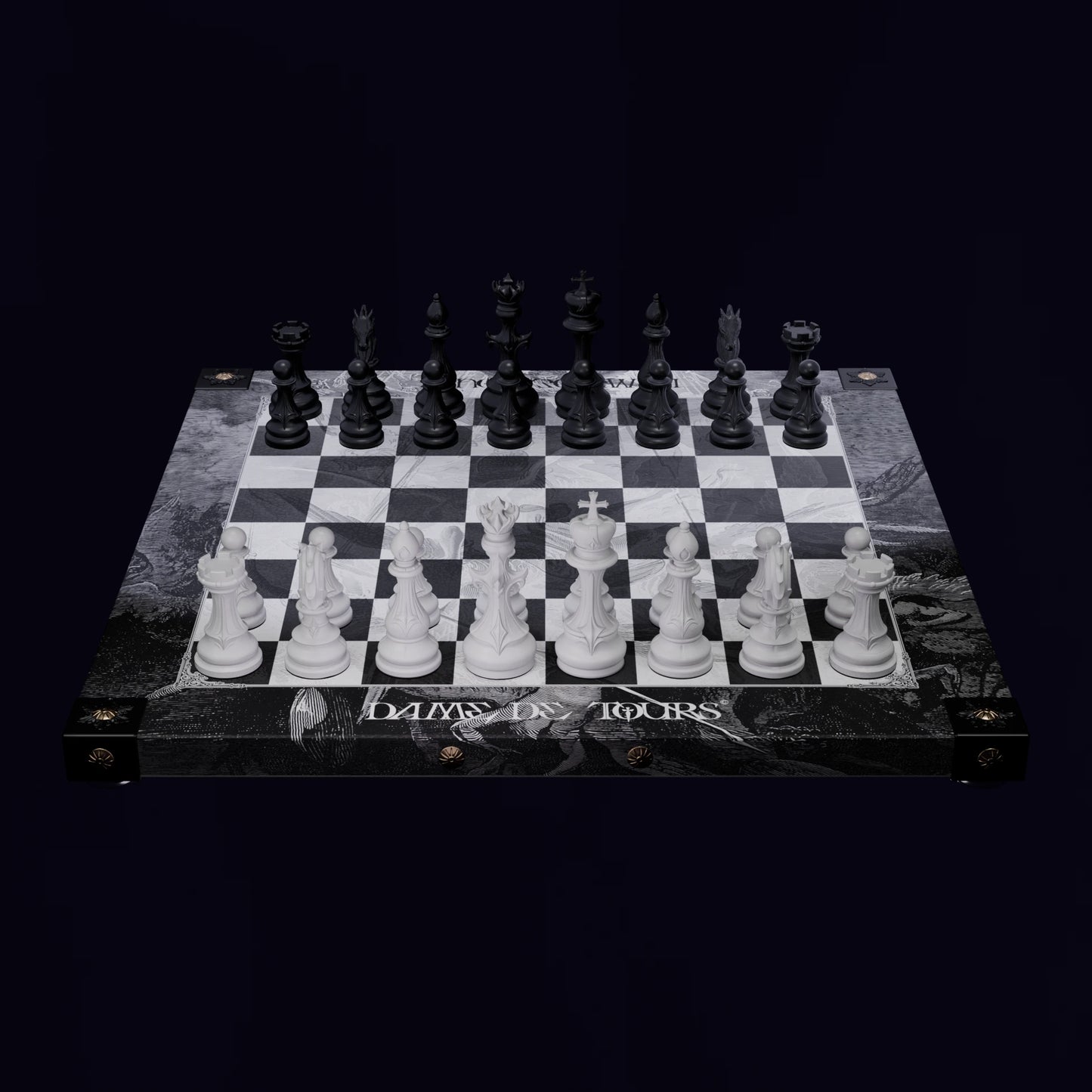 Jeu d'Échecs - Ancolie - "La Chute des Anges"
