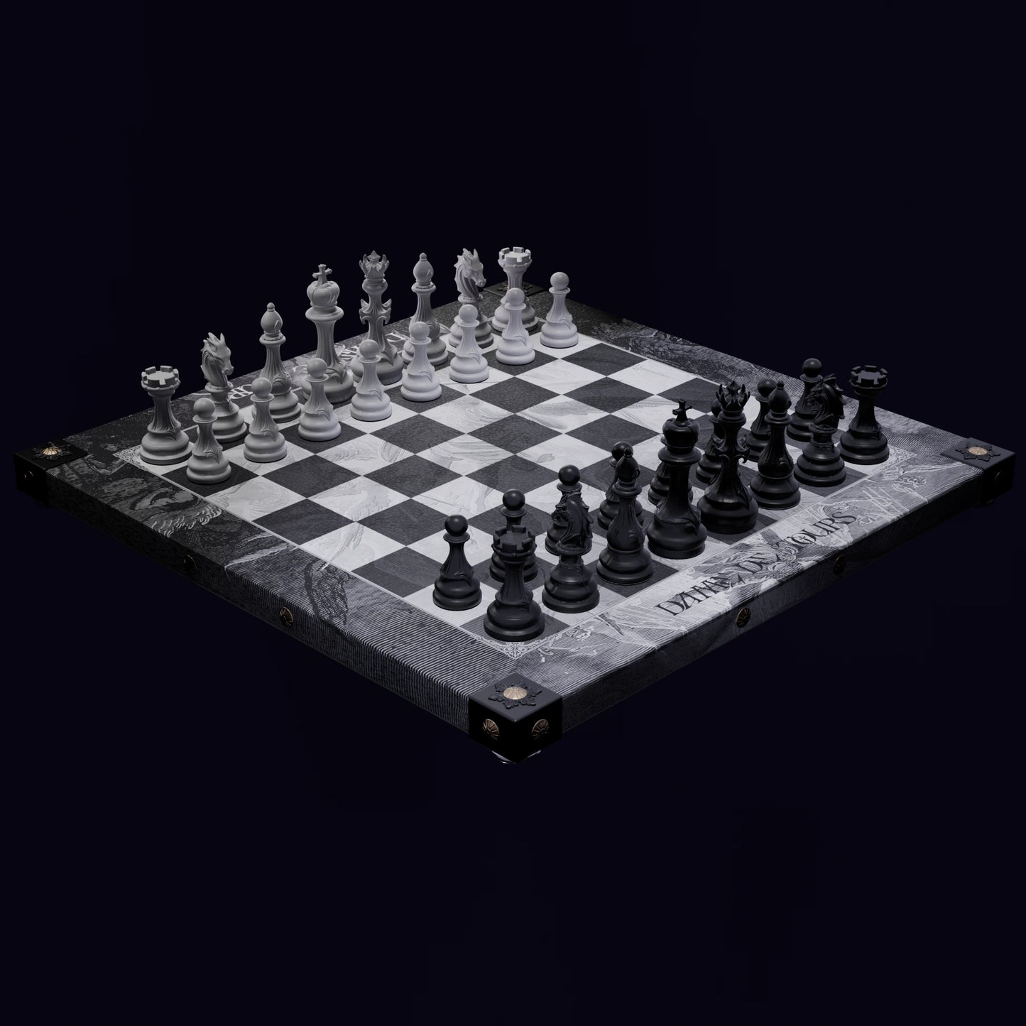 Jeu d'Échecs - Ancolie - "La Chute des Anges"