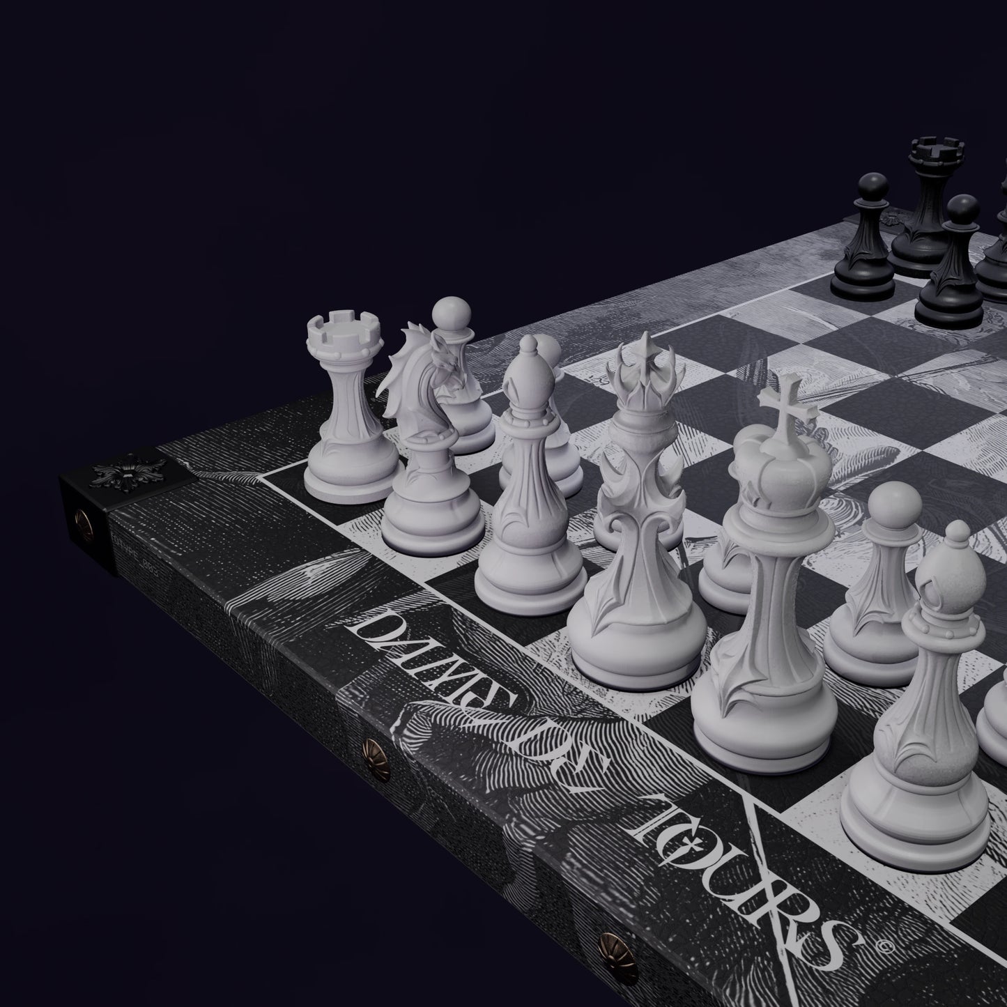 Jeu d'Échecs - Ancolie - "La Chute Des Anges"